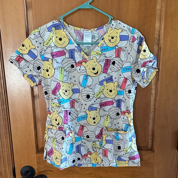 Disney Tops - Disney Winnie the Pooh Scrub Top- XS